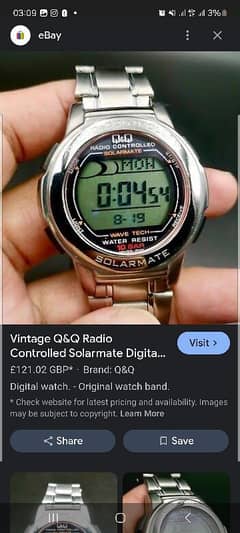 Vintage citizen Q&Q Radio controlled