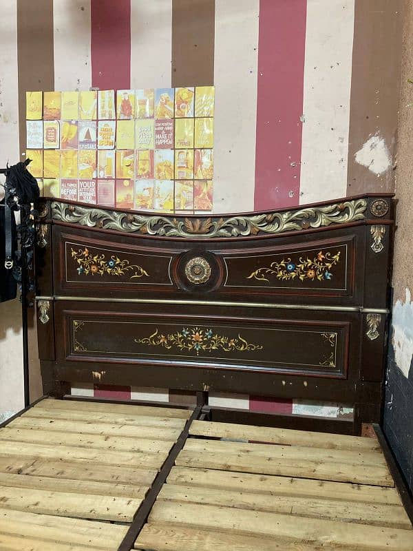 wooden bed urgent sale 2