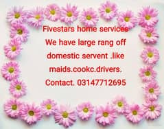 maids, baby sitters, cook, drivers,