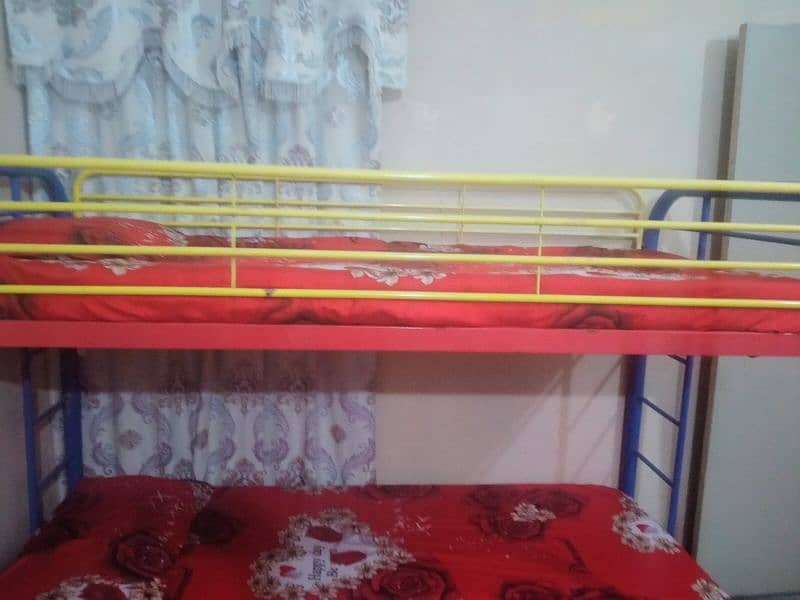 inported king bed and single bed with 2 mattress 2