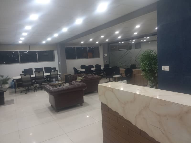 Blue area office 1500 square feet jinnah avenue fully furnished for Rent 1