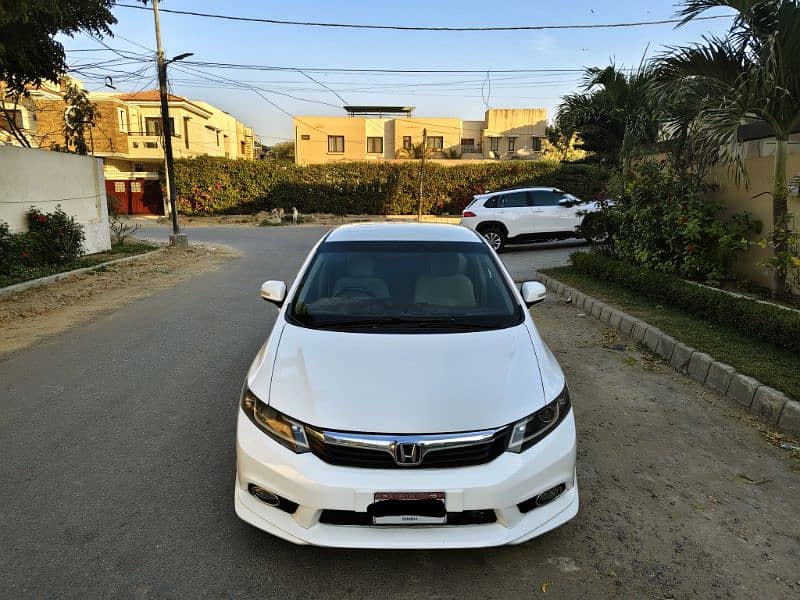 HONDA CIVIC TRIBORN VTI PROSMATIC MODEL 2013 ORIGINAL WHITE (63000) KM 1