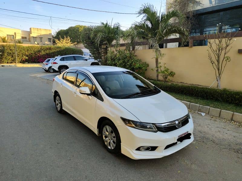 HONDA CIVIC TRIBORN VTI PROSMATIC MODEL 2013 ORIGINAL WHITE (63000) KM 2