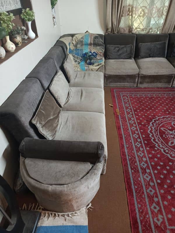 Six Seater Corner L shaped sofa 1