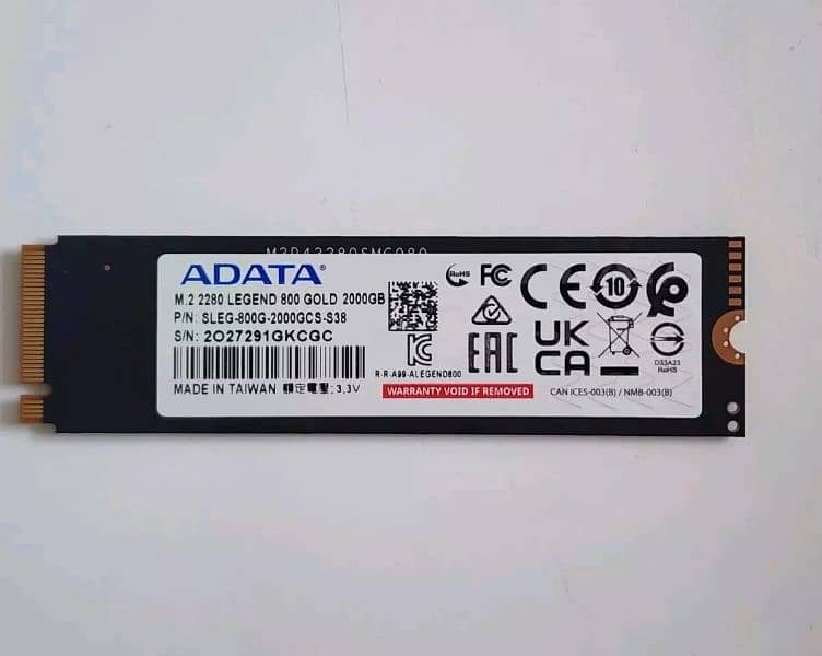 (LESS THAN 10 HRS) ADATA 2TB SSD Legend 800 GOLD 0