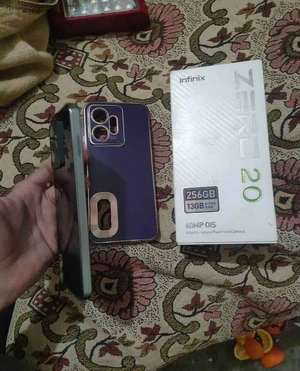 infinix zero 20  8+5/256 full box no open no repair 12