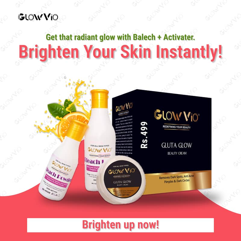 Full Pakege Rs:499  Natural Glow with GlowVio! 0