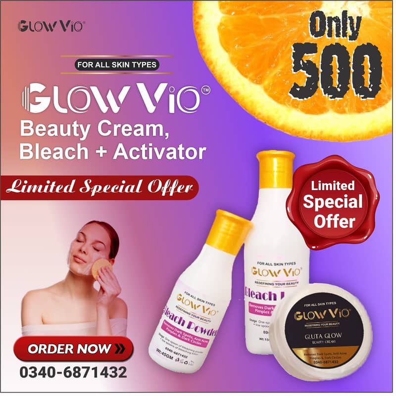 Full Pakege Rs:499  Natural Glow with GlowVio! 1