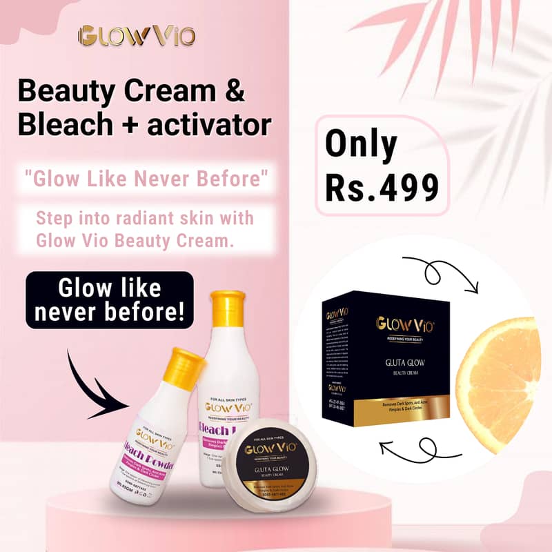 Full Pakege Rs:499  Natural Glow with GlowVio! 2