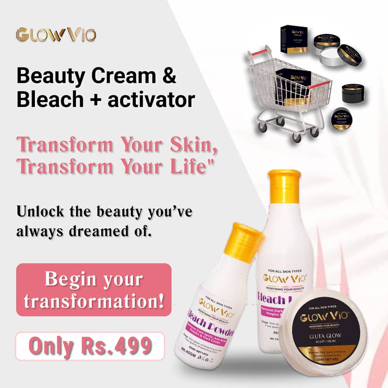 Full Pakege Rs:499  Natural Glow with GlowVio! 4