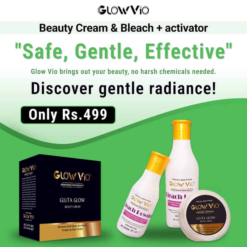 Full Pakege Rs:499  Natural Glow with GlowVio! 5