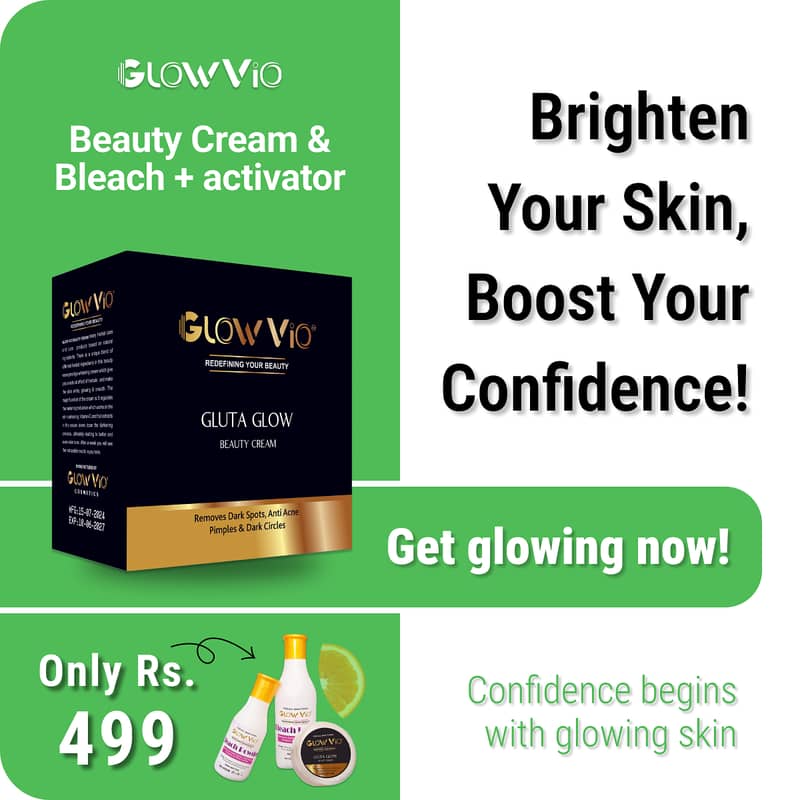 Full Pakege Rs:499  Natural Glow with GlowVio! 9