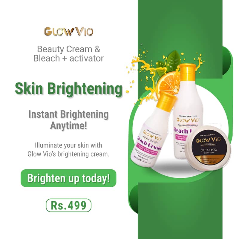 Full Pakege Rs:499  Natural Glow with GlowVio! 10