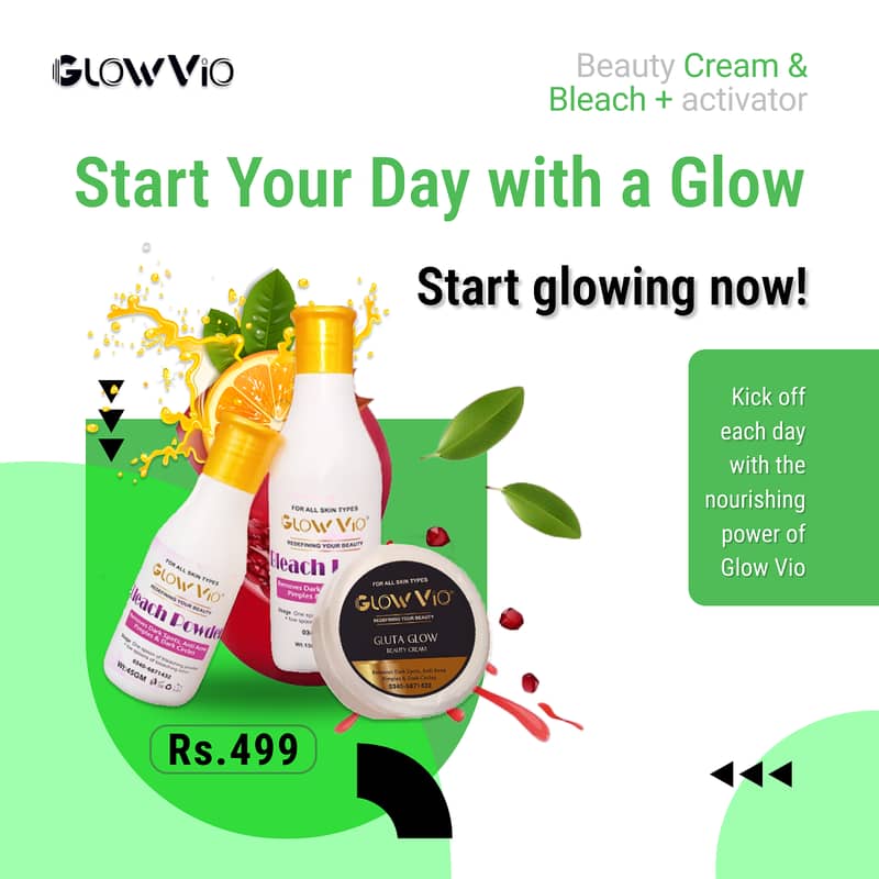 Full Pakege Rs:499  Natural Glow with GlowVio! 11