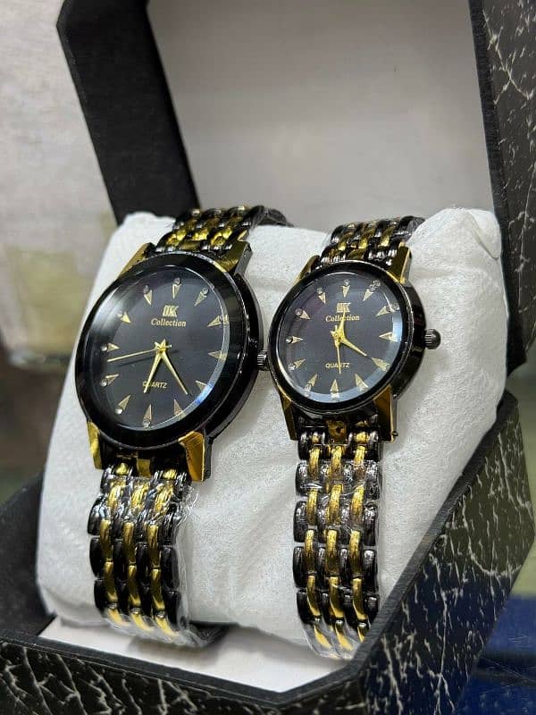 stainless steel couple watch 1