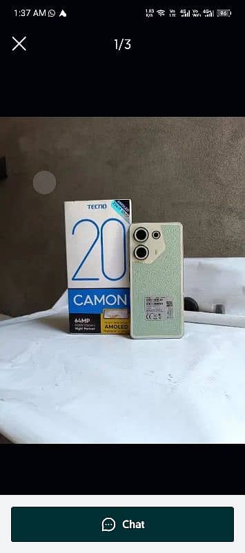 Tecno camon 20 Full Box 0