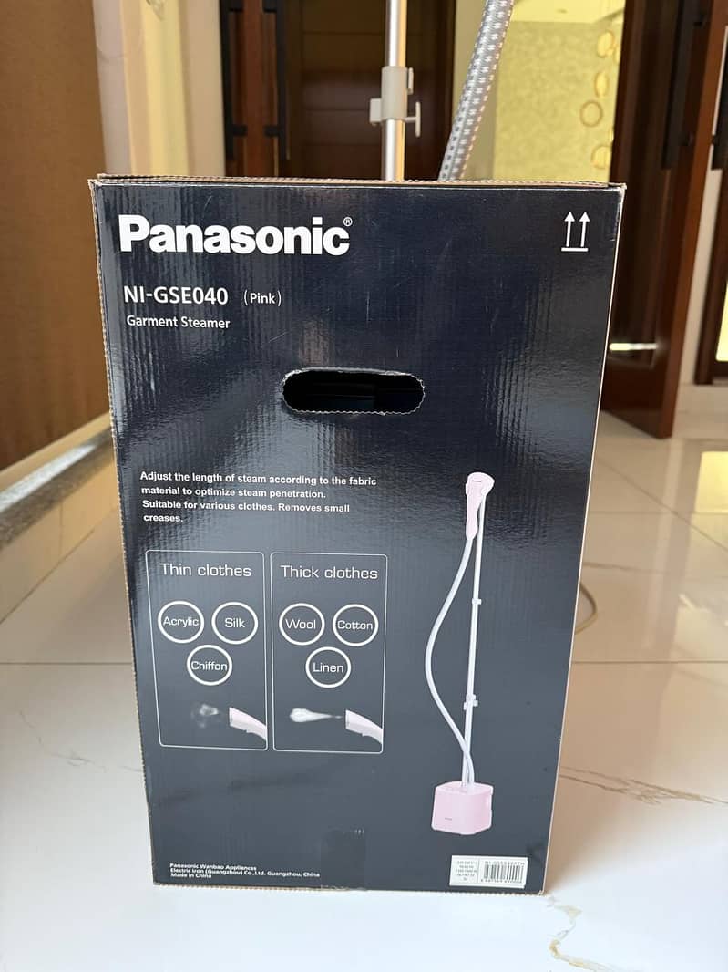 Panasonic Garment Steamer, Pink, NI-GSE040 1