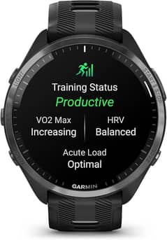 Garmin - Forerunner 965 GPS Titanium 47 mm Fiber-reinforced polymer