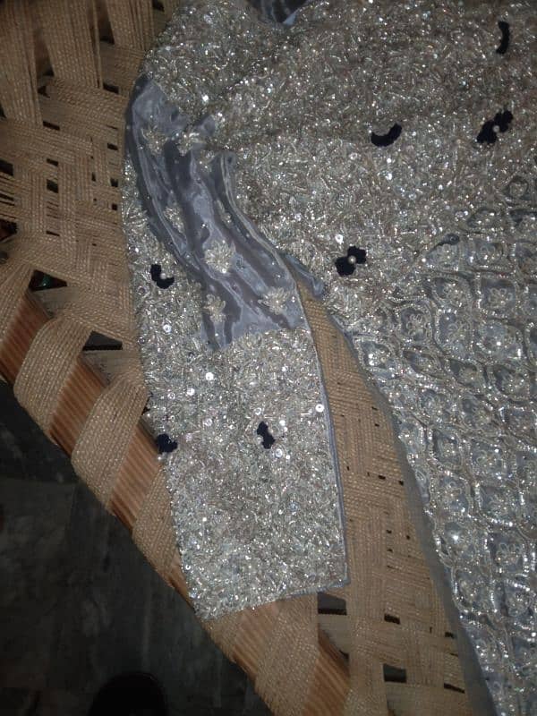 maxi silver and color on net fabric 2