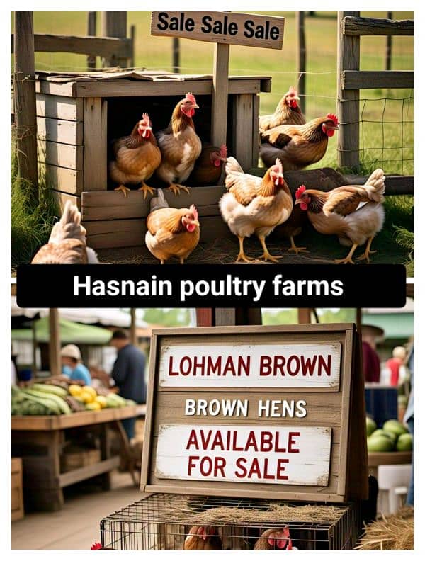 Lohman Brown and Black Hens Available for sale 0