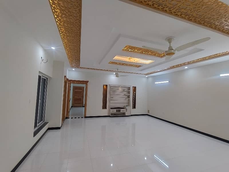 Brand New House For Rent in G15 size 14 Marla Triple story with basement Near to Markaz masjid park Best Location Three options available 2