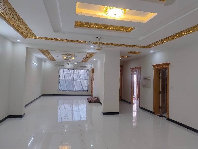 Brand New House For Rent in G15 size 14 Marla Triple story with basement Near to Markaz masjid park Best Location Three options available 4