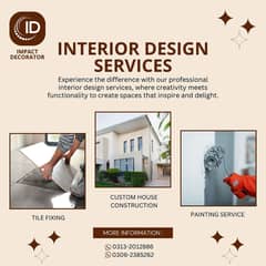 Home Construction Service Renovation - Tile fixing - interior designe