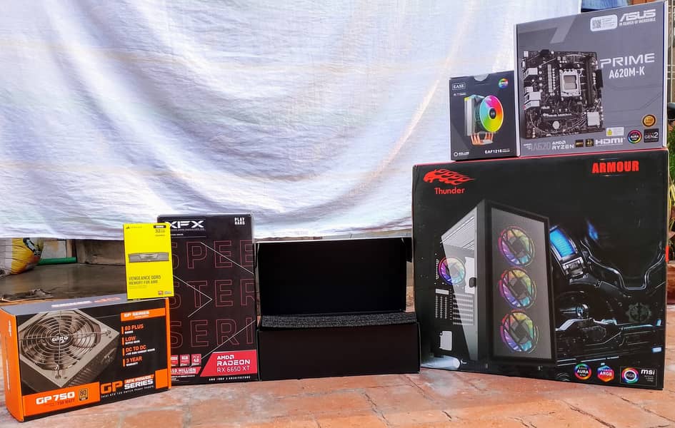 Gaming + Editing PC – Ryzen 5 7500F, RX 6650 XT, 32GB DDR5 8