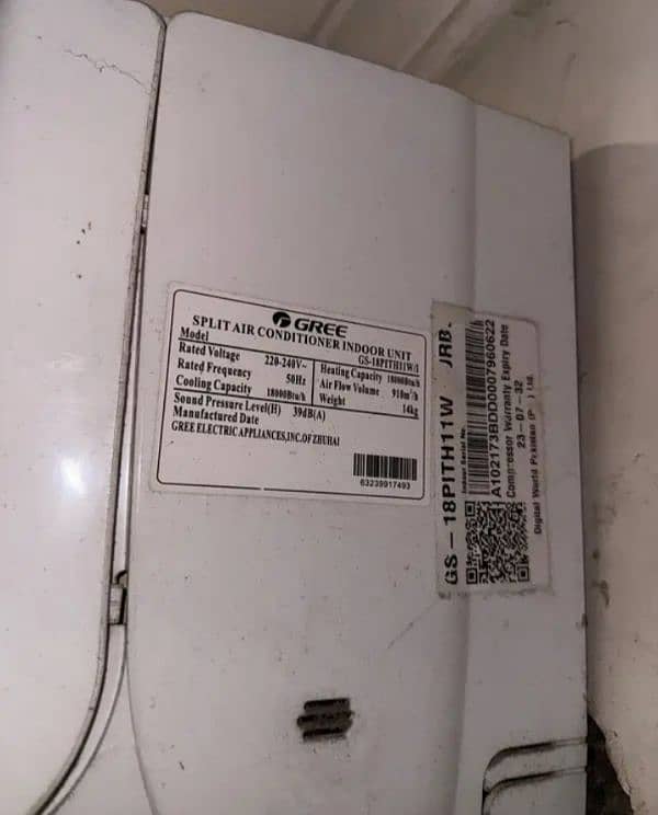 Gree 1.5 ton DC inverter heat and cool AC 0