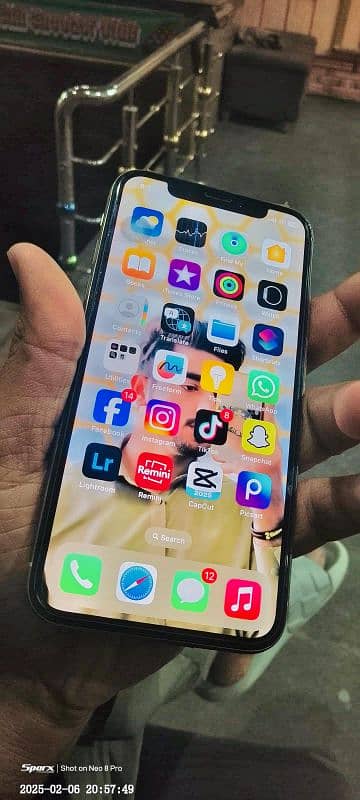 I phone x  Pta Approved  256 Gb Bettry Health 70% All ok with box 1