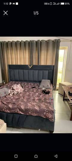 full poshish king size double bed with 2 side table 0312 0791309