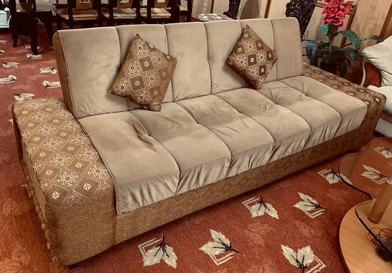 sofa cum bed in good condition 2