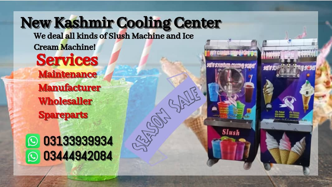 Slush Machine / Frozen Drink Machine / IceCream Machine / Cone machin 2