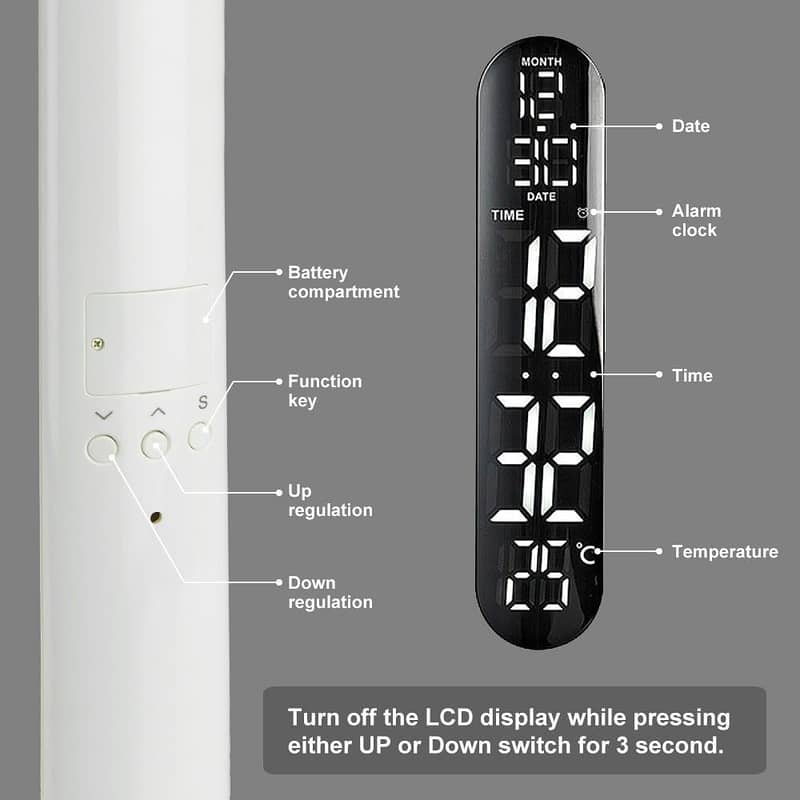 DC 12V Long Life LED Dimmable Eye Protection Desk Lamp Foldable Rotata 6