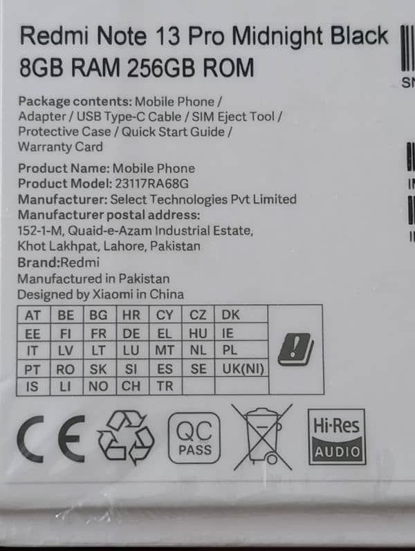 Redmi Note 13 pro PTA Approved 4