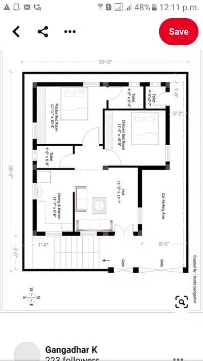 نقشہ نویس/Drawing Layout/House map/autocad/Architect service/ 6