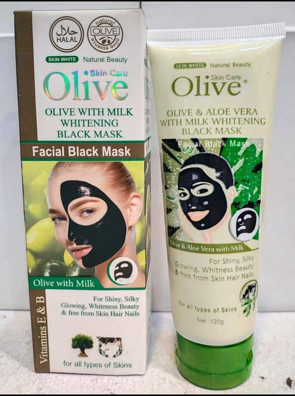 Olive with Milk black charcoal Mask 0