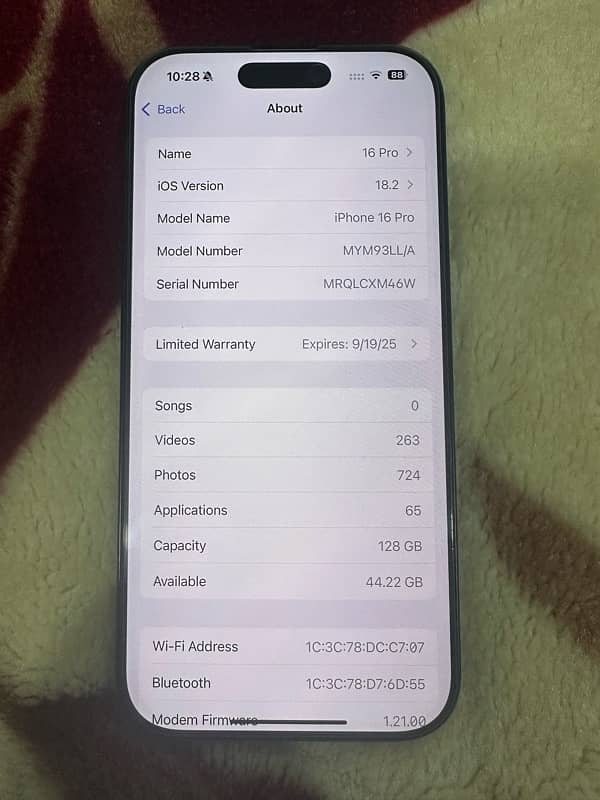 Iphone 16 Pro ( Non PTA ) 6