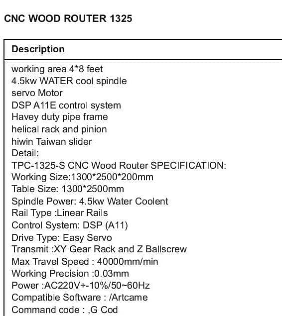 CNC Wood Router Urgent Sale 1