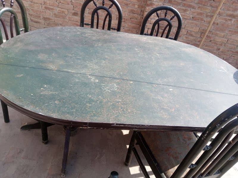 Dining Table with 6 chair used 2