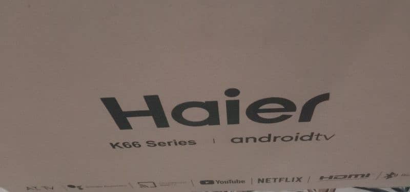 brand new K66 Haier model only 7 days use new box pack ha direct call 0