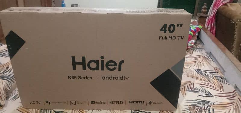 brand new K66 Haier model only 7 days use new box pack ha direct call 1