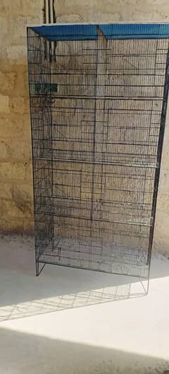 STRONG CAGE for Parrot and pigeons (4 Portions and 8 Partitions)