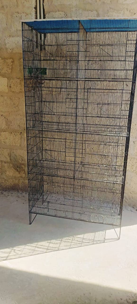 STRONG CAGE for Parrot and pigeons(4 Portions 4x8) 03146642781 0