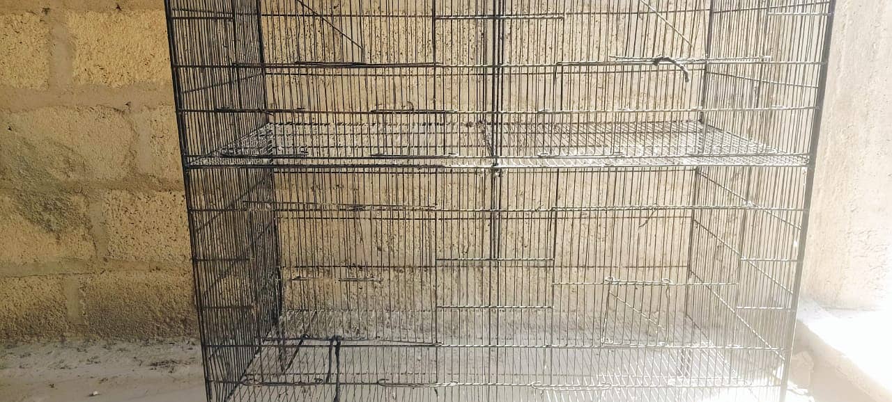 STRONG CAGE for Parrot and pigeons(4 Portions 4x8) 03146642781 9