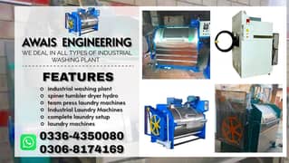 industrial washing plant / spiner tumbler dryer hydro / steam press