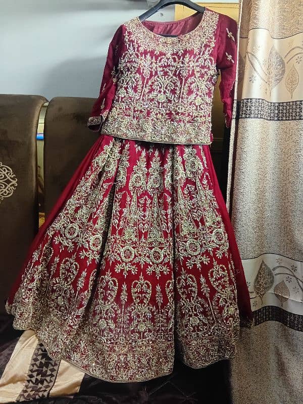 bridal lengha for sale only 1 time used 5