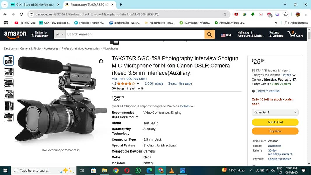 TAKSTAR SGC-598 Photography Interview Shotgun MIC Microphon for Camera 1