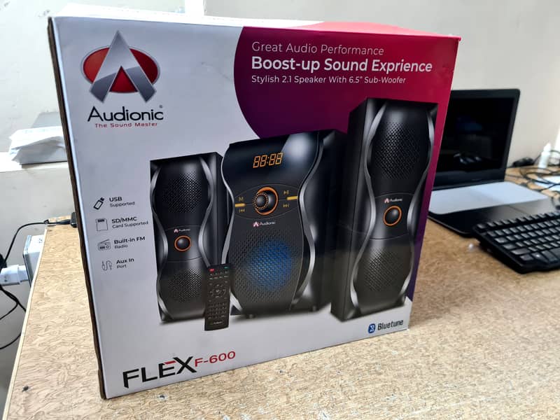 Audionic Woofer Speaker Flex F-600 Woofer Bluetooth Speaker Boofer 14