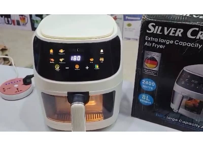 Air Fryer 8 Litre Digital Silver Crest Germany Original 6